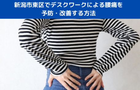 新潟市東区でデスクワークによる腰痛を予防・改善する方法